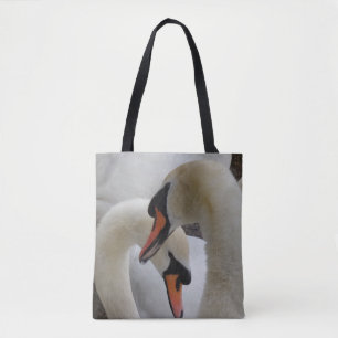 White Swans Tote Bag Tasche