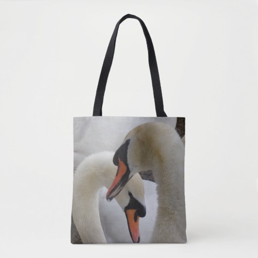 White Swans Tote Bag Tasche (Vorderseite)