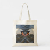 White Swans Tote Bag Tragetasche (Rückseite)