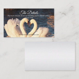 White Swans Umschließkarte Begleitkarte