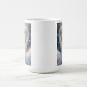 White Swans Valentine Romantic Love Birds Kaffeetasse (Mittel)