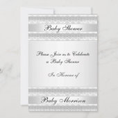 White Sweet Baby Dusche Party Einladung (Vorderseite)