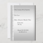 White Sweet Baby Dusche Party Einladung (Rückseite)