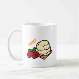 White Sweet Cake Coffee Cup Kaffeetasse