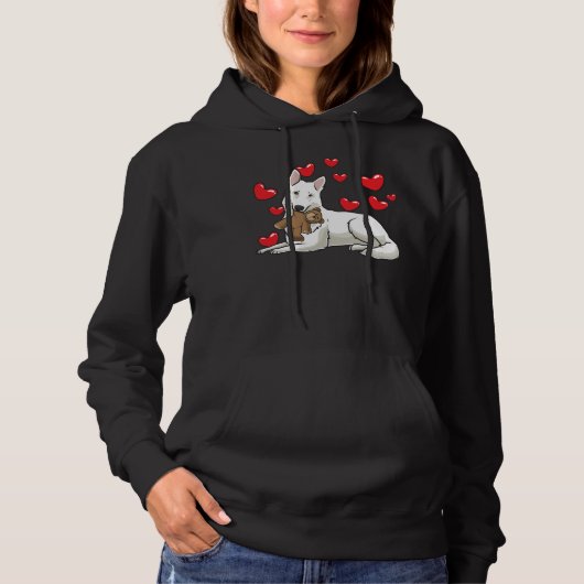 White Swiss Shepherd-Geschenk Hoodie (Vorderseite)