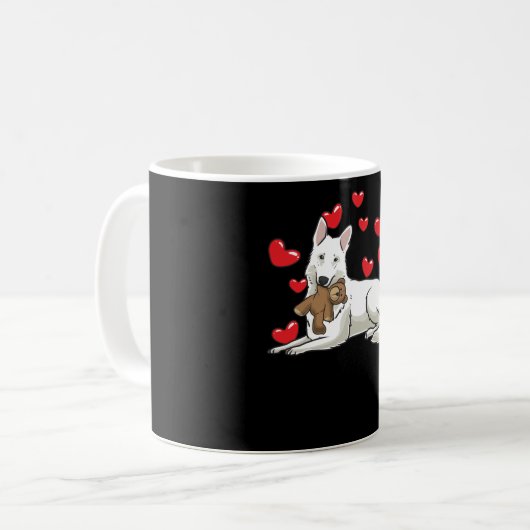 White Swiss Shepherd-Geschenk Kaffeetasse (Vorderseite Links)