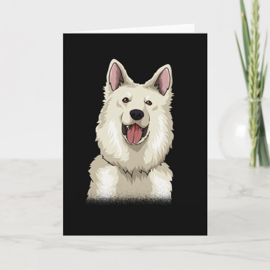 White Swiss Shepherd-Geschenk Karte (Vorderseite)