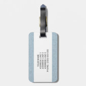 White Swiss Shepherd White GSD Niedlich Cartoon Do Gepäckanhänger (Rückseite vertikal)