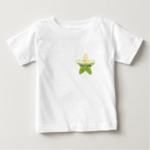 white t shirt printed with nature