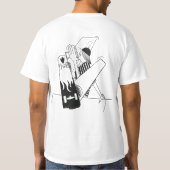 white t-shirt skater on half pipe (Rückseite)