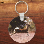 White-Tail Deer Running Schlüsselanhänger (Vorderseite)