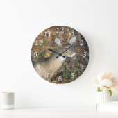White-Tailed Deer Buck Wall Clock Große Wanduhr (Zuhause)