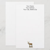 White Tails Deer Buck Briefpapier (Vorne/Hinten)