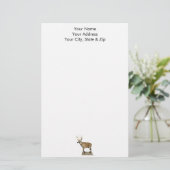 White Tails Deer Buck Briefpapier (Stehend Vorderseite)