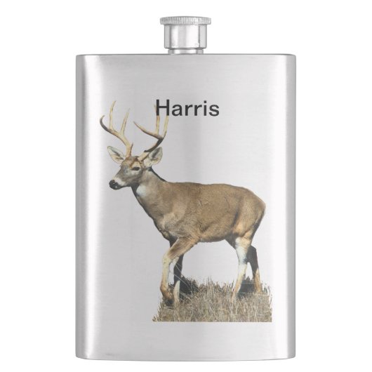 White Tails Deer Buck Flachmann (Vorderseite)