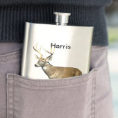 White Tails Deer Buck Flachmann (Beispiel)