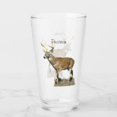 White Tails Deer Buck Glas (Rückseite)