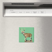 White Tails Deer Buck Magnet (In Situ (Geschirrspüler))