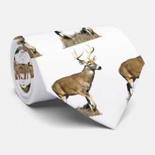 White Tails Deer Buck Neck Tie Krawatte