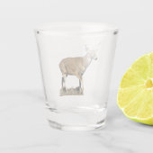 White Tails Deer Buck Schnapsglas (Rückseite)