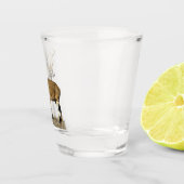 White Tails Deer Buck Schnapsglas (Rechts)