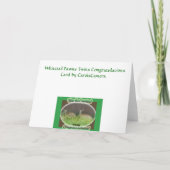 White-Tails Hirsch Fawns Twins Glückwunschkarte Karte (Rückseite)