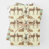 White Tails Hirsche Wildlife Art Geschenkpapier Set (Beispiel)
