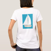 White Tank Top mit Sailboat (Rückseite)