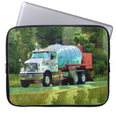 White Tanker Trucks Art Laptop Sleeve (Vorderseite)