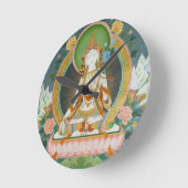 White Tara Clock Runde Wanduhr (Winkel)