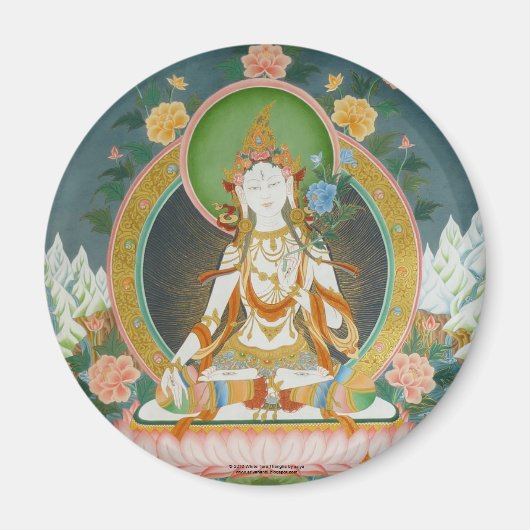 White Tara Magnet (Vorne)