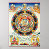 White Tara Mandala Poster (Vorne)
