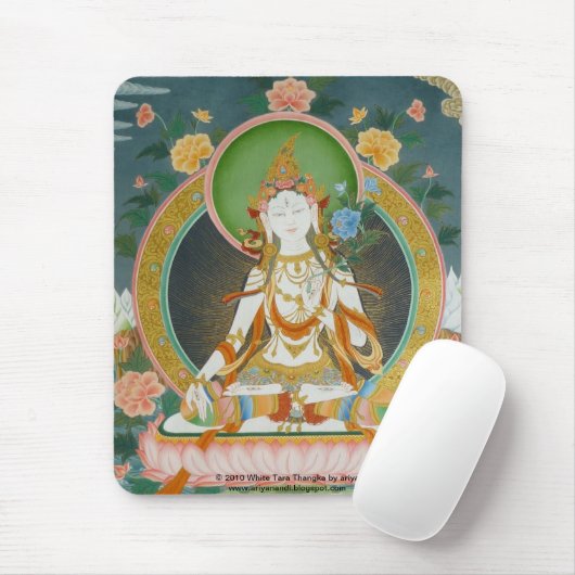 White Tara Mousepad (Mit Mouse)