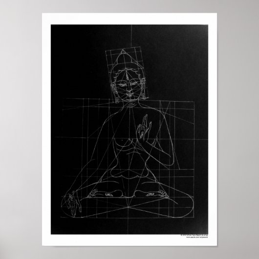 White Tara Sketch Poster (Vorne)