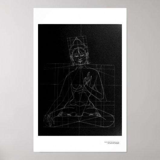 White Tara Sketch Poster (Vorne)