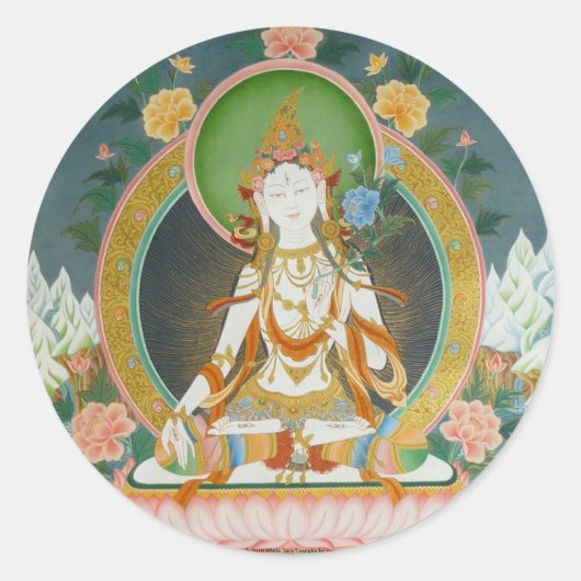 White Tara Stickers (Vorderseite)