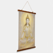 White Tara Wandteppich Mit Holzrahmen (Gewinkelt)