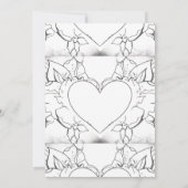 White Tatoo Art Style Einladung (Rückseite)