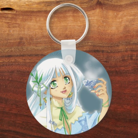 White Tea Schlüsseltür Schlüsselanhänger (Vorderseite)