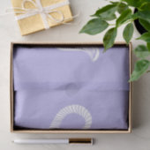 White Teapot auf Lavendel Seidenpapier (Geschenk)