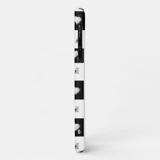 White Teddy Bear iPhone Case Beer (Hinten/Links)