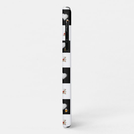 White Teddy Bear iPhone Case Beer (Hinten/Links)