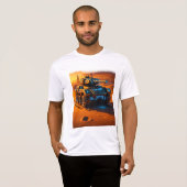 White Tee – Sci-Fi Wüsten-Tank Glow Edition (Vorne ganz)