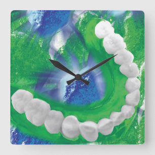 White Teeth Arch Dentist Orthodontist Uhr