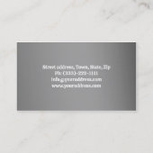 White Teeth Smile Dentist Business Card Visitenkarte (Rückseite)