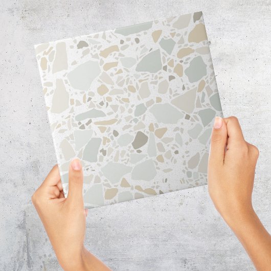 White Terrazzo Moderne, einfache Bauweise Fliese