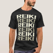 White Text Reiki T-Shirt (Vorderseite)