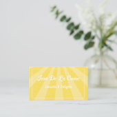 White Text Sunshine Sky Funky Vintag Visitenkarte (Stehend Vorderseite)
