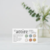 White The Attire QR Code enclosure Card  Begleitkarte (Stehend Vorderseite)