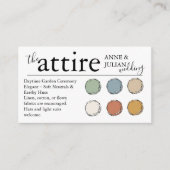 White The Attire QR Code enclosure Card  Begleitkarte (Vorderseite)